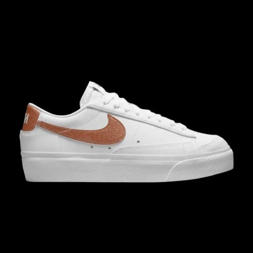 Nike Blazer Low Platform Essential White Metallic Copper (Women's)