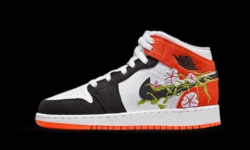 Jordan 1 Mid SE Basketball Blossom (GS)