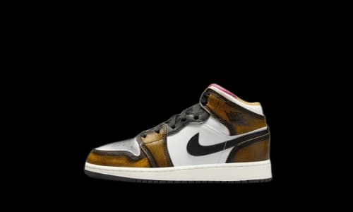 Jordan 1 Mid SE Orange Wear Away (GS)