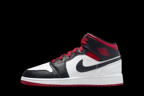 Jordan 1 Mid Gym Red Black Toe (GS)