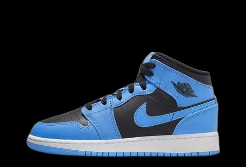Jordan 1 Mid University Blue Black (GS)