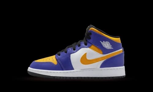 Jordan 1 Mid Lakers (2022) (GS)