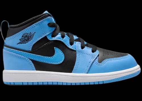 Jordan 1 Mid University Blue Black (PS)