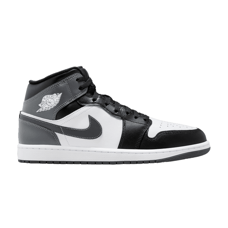 Jordan 1 Mid Black White Iron Grey
