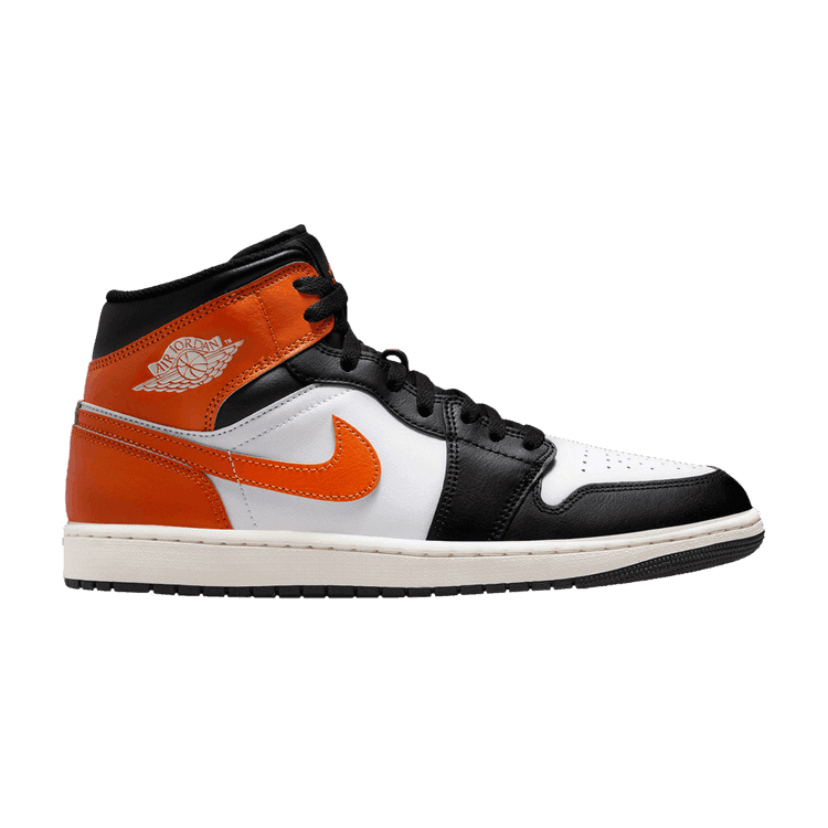 Jordan 1 Mid Black Toe Starfish