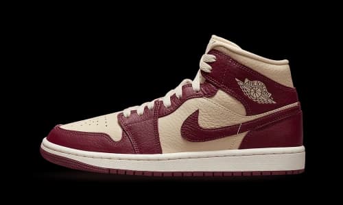Jordan 1 Mid SE Split Beach Cherrywood Red (Women's)