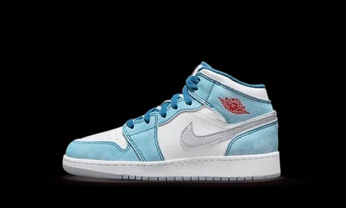 Jordan 1 Mid SE French Blue Light Steel (GS)