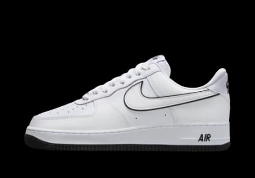 Nike Air Force 1 '07 Low White Black Outline Swoosh