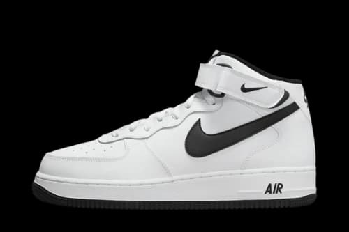 Nike Air Force 1 Mid White Black (2023)