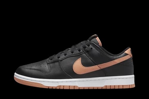 Nike Dunk Low Black Amber Brown