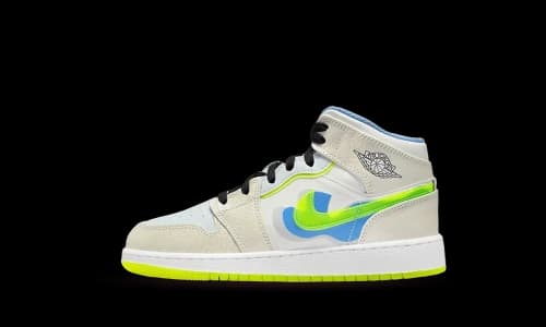 Jordan 1 Mid SE Warped Swoosh (GS)
