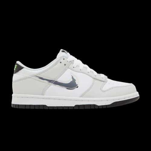 Nike Dunk Low Glitch Swoosh White Grey (GS)