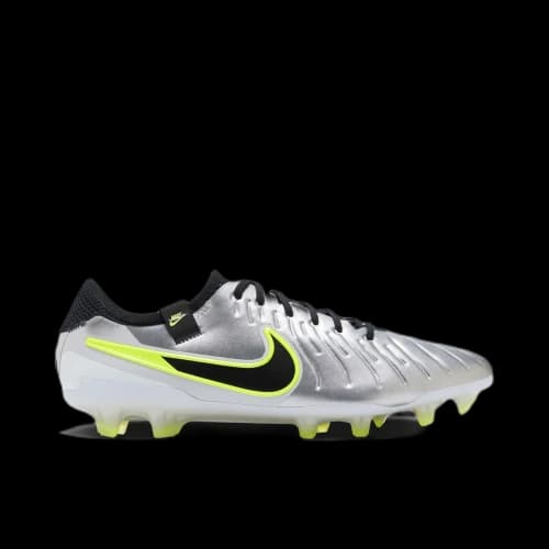 Nike Tiempo Legend 10 Elite FG Metallic Silver Volt Black