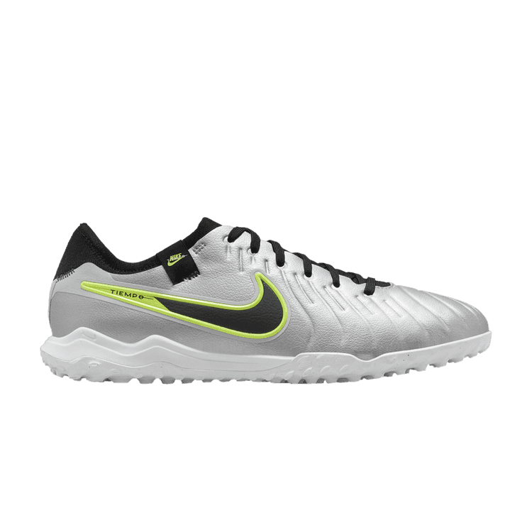 Nike Tiempo Legend 10 Pro TF Metallic Silver Volt Black