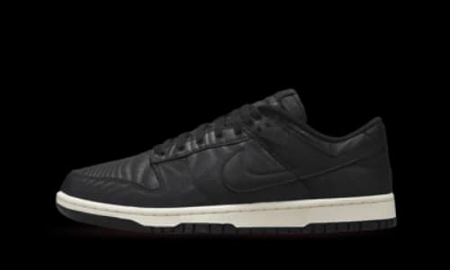 Nike Dunk Low Black Canvas