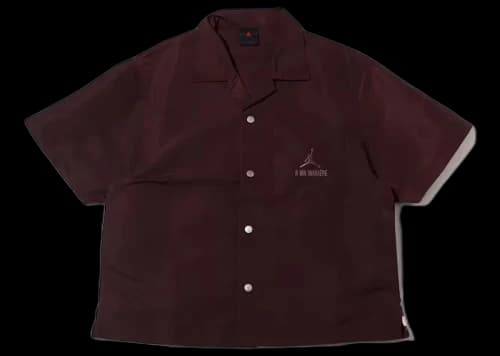 Jordan x A Ma Maniere Warm Up Shirt Mahogany