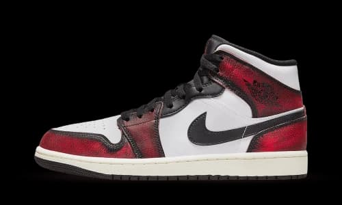 Jordan 1 Mid Wear-Away Chicago