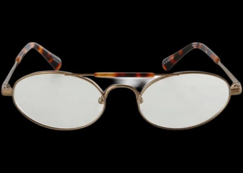 Dries Van Noten x Linda Farrow Oval Lenses Sunglasses Gold/t-Shell/Optical