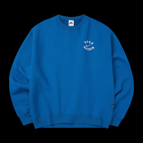 Nike SB Born X Raised Crewneck Sweatshirt Blue