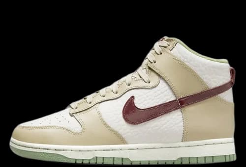 Nike Dunk High Tumbled Tan White Brown (Women's)