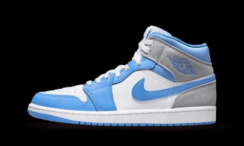 Jordan 1 Mid University Blue Grey