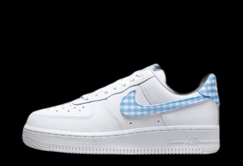 Nike Air Force 1 Low '07 Essential White University Blue Gingham