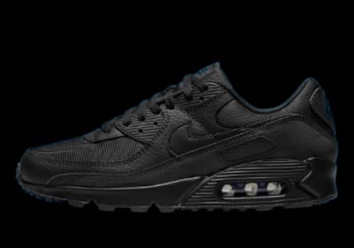 Nike Air Max 90 Black Blue Reflective