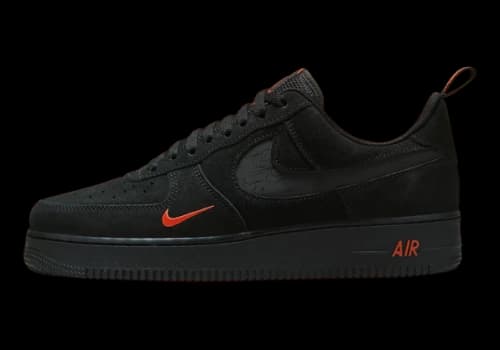 Nike Air Force 1 Low Multi-Swoosh Black Crimson