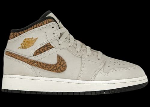 Jordan 1 Mid SE Brown Elephant (GS)