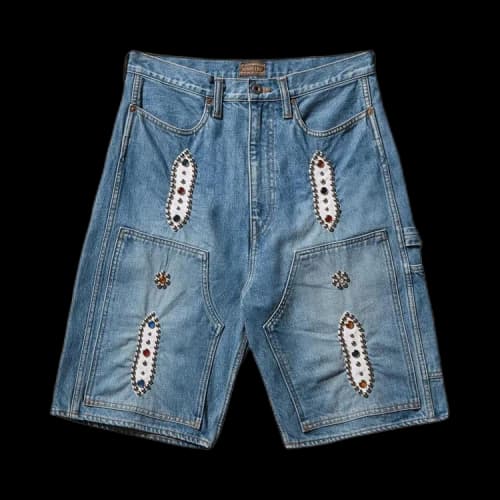 Kapital Denim Shorts (Studs Remake) 'Pro'