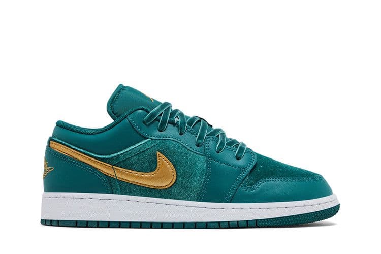 Jordan 1 Low SE Geode Teal Metallic Gold (GS)