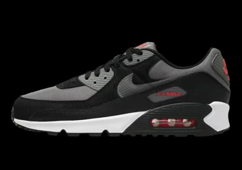 Nike Air Max 90 Grey Black Red (2022)