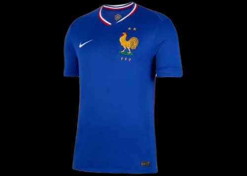 Nike FFF 2024/25 Dri-Fit Stadium Home Replica Jersey Bright Blue/University Red/White