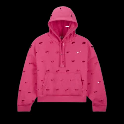 Jacquemus x Nike Le Swoosh Hoodie Dark Pink