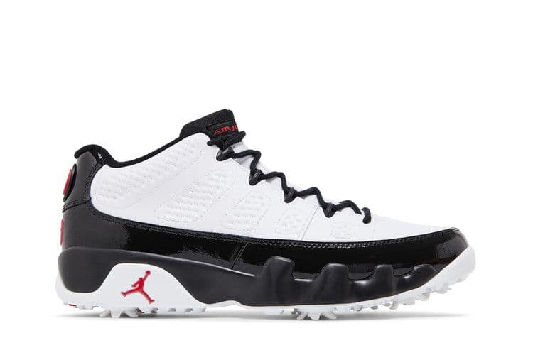 Jordan 9 Retro Low Golf White Black True Red
