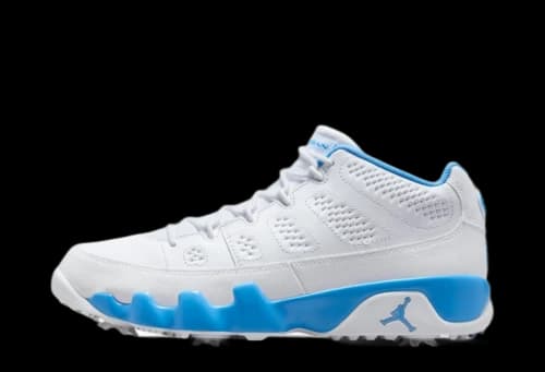 Jordan 9 Retro Low Golf White University Blue