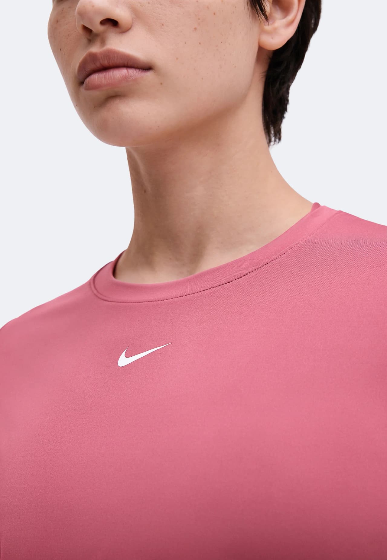Nike One Classic Dri-FIT T-Shirt 'Pink Smoke White' (Women's)