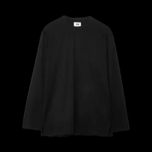 adidas Y-3 Classic Chest Logo Long Sleeve Tee Black