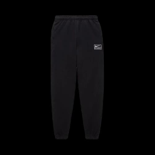 Nike x Stussy Stone Washed Fleece Sweatpants (FW23) Black