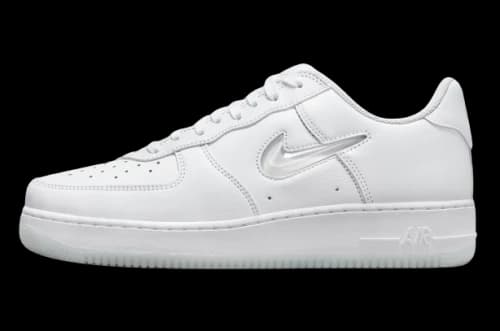 Nike Air Force 1 Low '07 Retro Color of the Month Jewel Swoosh Triple White