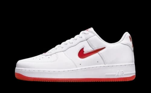 Nike Air Force 1 Low '07 Retro Color of the Month Jewel Swoosh University Red