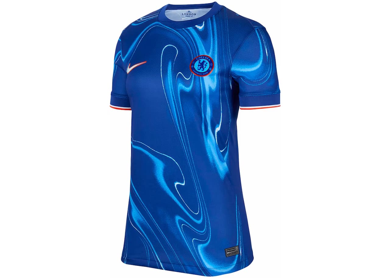 Nike Chelsea FC 2024 Stadium Home Soccer Replica Jersey Rush Blue/Team Orange/White