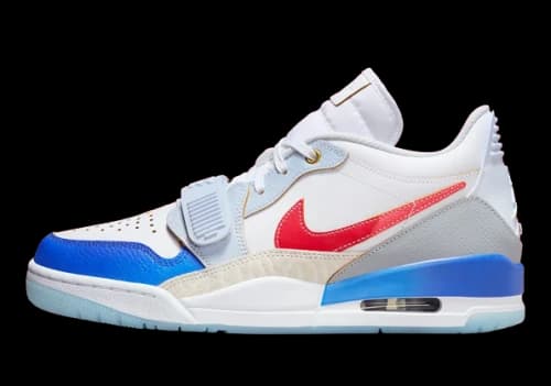 Jordan Legacy 312 Low White Game Royal University Red