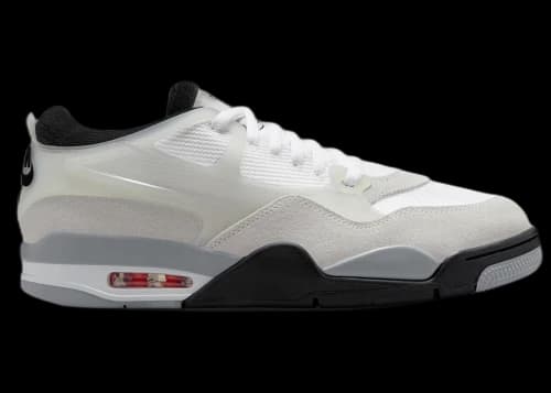 Jordan 4 RM White Light Smoke Grey Black