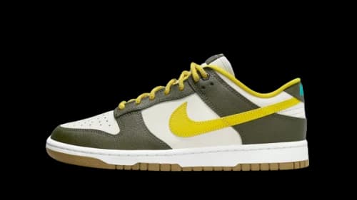 Nike Dunk Low Retro Premium Cargo Khaki Vivid Sulfur