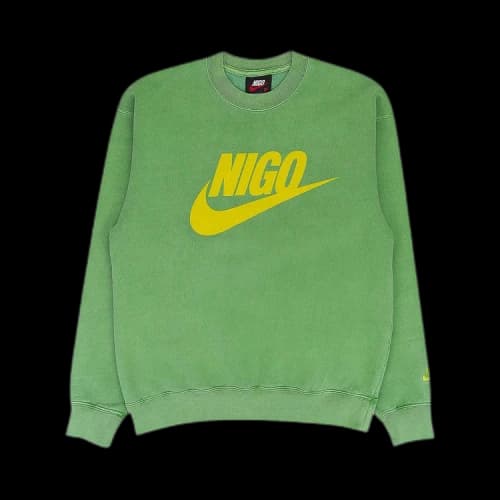 Nike x Nigo NRG Fleece Crew Sweatshirt Green