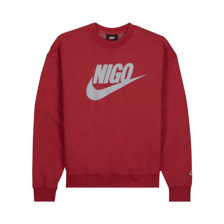 Nike x Nigo NRG Fleece Crew Sweatshirt Red