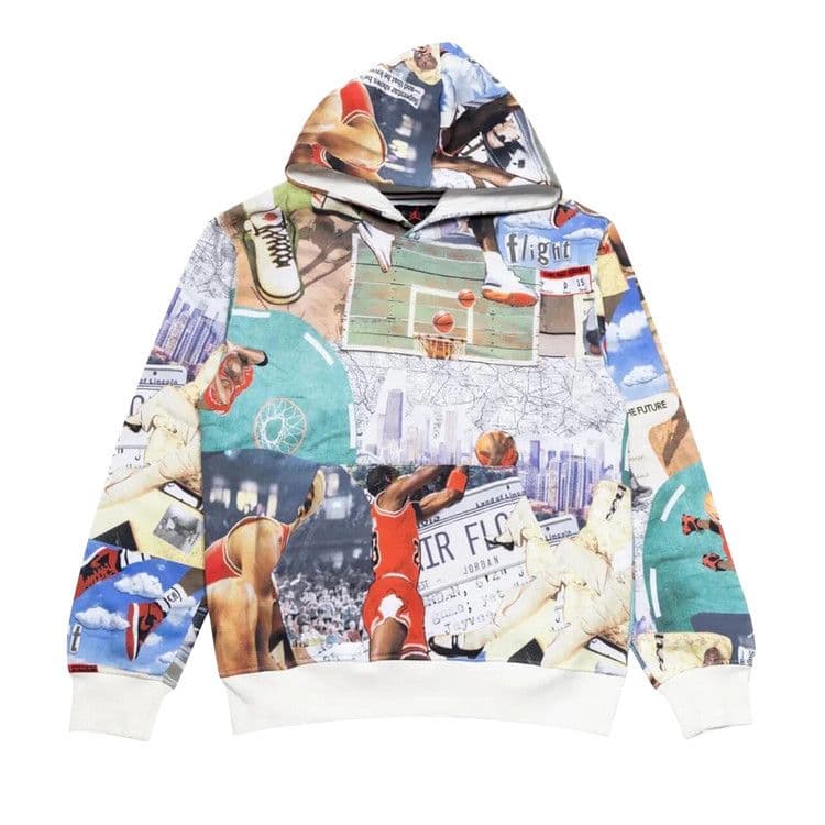 Jordan Brooklyn Fleece Printed Pullover Hoodie Sail/Sail/Sail