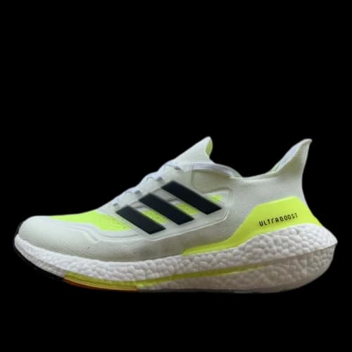 adidas Ultra Boost 21 White Solar Yellow