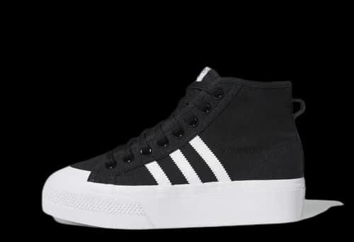 adidas Nizza Platform Mid Core Black White (Women's)